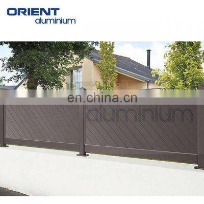 High Quality Modern Black Slatted Outdoor Privacy Screen