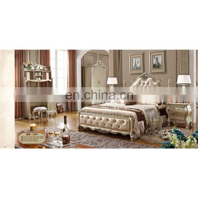 2021 Bedroom Furniture Antique Bed set European Style Luxury Bed