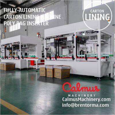 Carton Box Lining Machine Liner Placer Poly Bag Inserter photo-3
