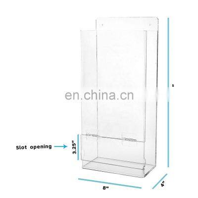 Clear Acrylic Hairnet Dispenser Plastic Storage Standing/Wall Mount Acrylic Hair Net Container for Laboratory