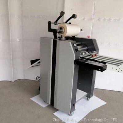 Semi Automatic 5202 Oil Heating Anti Curl Belt Laminating Machine photo-2