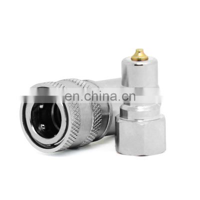 Flat Face interchange Loader Machine Hose Connector 1/2 inch NPT thread Excavator Loader Quick Coupling Manufacturer (steel)