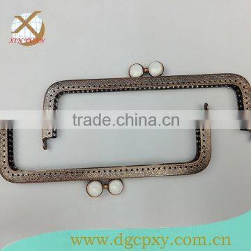 Direct supplier clutch metal frame with white gems