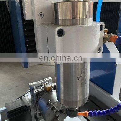 4axis 3axis Mini Wood and Metal Engraving Machine Small Name Card Making Cnc Router Machine With Rotary Table photo-3