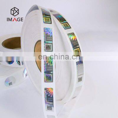 Laser Custom QR Code Authenticity Hologram Sticker, Verify Hologram Sticker