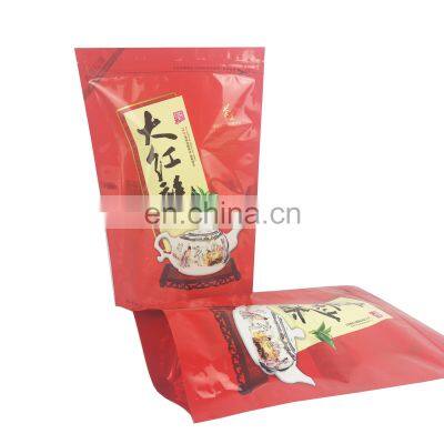 Food Grade Heat Seal Plastic Stand Up Pouch Zip Lock Tea Bag photo-2