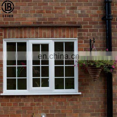 Customized Design Energy Efficiency UPVC Double Glazed Casement Windows