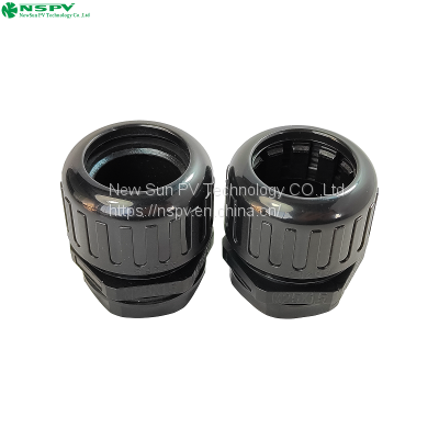 Nylon Flexible Explosion-proof Cable Gland Connector 25mm Plain Screwed Adaptor photo-4