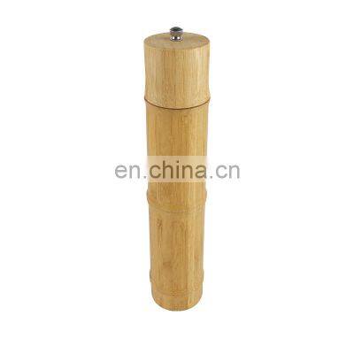 Wholesale Price Ceramic Burr Bamboo Wood Sea Salt And Pepper Mill Grinder Set For Amazon