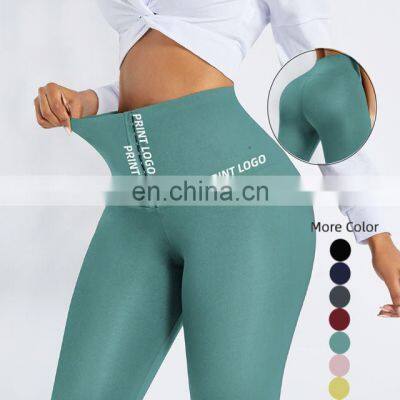 Custom Compression Women Hook Leggings Waist Trainer Women Yoga