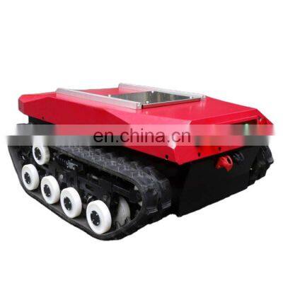 Large robot mobile rc rubber crawler chassis