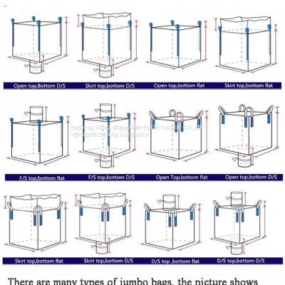 1 ton 1.5 ton fibc jumbo super big bag for cement / sand /flour