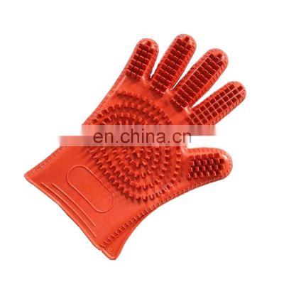 Factory Wholesale Pet bathing silicone brush Cat Dog Remover Deshedding Tool Grooming Washing Glove