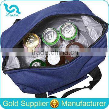 Factory Direct Sale Plain 600D Polyester 6-Pack Cooler Tote Bag