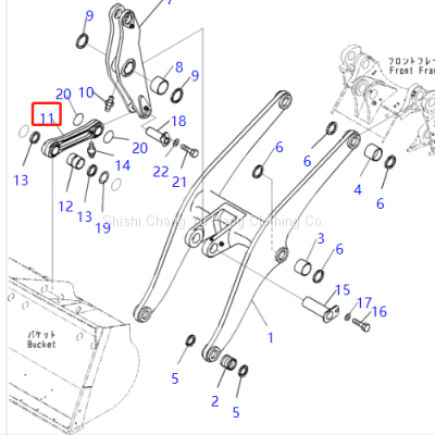 421-70-00082 LINK for  komatsu  WA450-6  wa470-6  bucket pin  421-70-41920