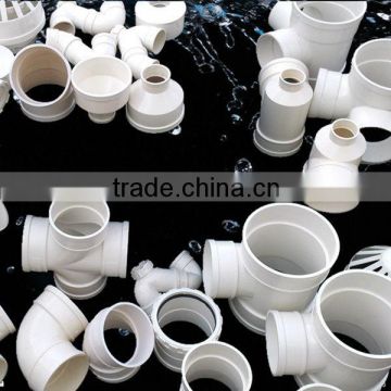 Through BV/ISO 9001 pvc pipe and fittings, pvc pipe water drainage