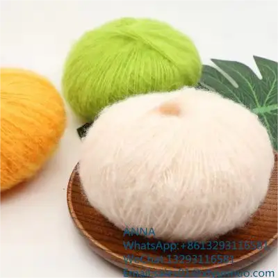 Cashmere Yarn 100% Cashmere 2/26Nm Fineness 16.2-16.5um Clothing Raw Materials knitted Cashmere Yarn