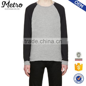 Plain Raglan Sleeve Fashion French Terry Sweatshirts for Men