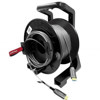 Бронированный активный оптический HDMI-кабель 4K на барабане Roxtone - от AM до AM - 100 м