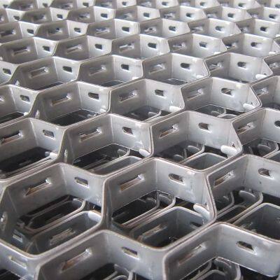 410S Tortoise Shell Mesh Bonding Hole Stainless Steel Hex Metal for Refractory Line China Manufacturer photo-2