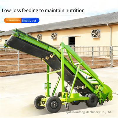 Four-meter Horizontal Moving Grass Picker, Silage Unloading Machine for Cattle Farms, Large-scale Feed Picker for Pastures