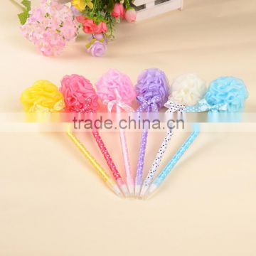 The new office stationery creative fashion color flower ball gift ballpoint pen factory manufacturing