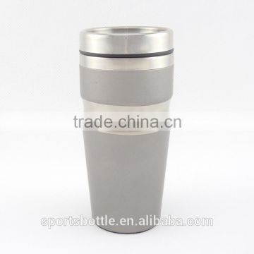 fashion office design double wall steal inner travel mug/ auto mug