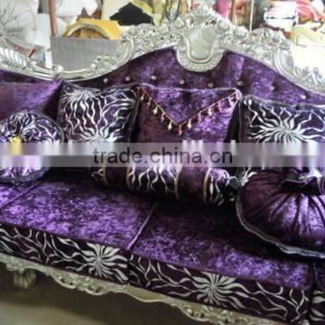 Graceful European Noble Living Room Wooden Sofa Sets photo-5