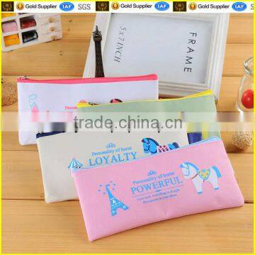 Customized pencil bag with zipper factory make