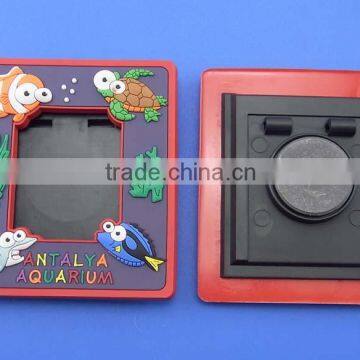 Soft pvc magnet photoframe magnetic back photo frame