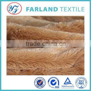 plain knitted technics Musted Long Fur ,toy /garment fleece