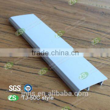 Silvered brushed aluminum skirting baseboard board for decoration