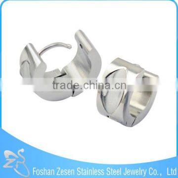 ZS13057 New Design Charming Stainless Steel Hoop Earrings Rhinestone Earring Wholesale photo-3