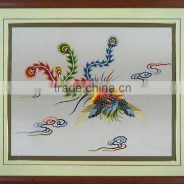 wealth and lucky handmade embroidery painting picture