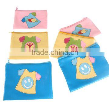 PU SET OF 3 Cosmetic Pouch With Patch Decoration