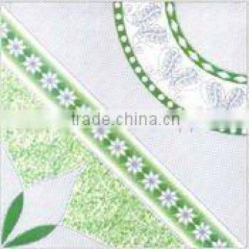 White Green Design Floor Tiles