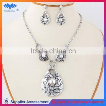 Hot Selling Fashion High Quality Rhinestone Silver Jewelry Sets