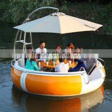 Leisure electric dinghy with bbq