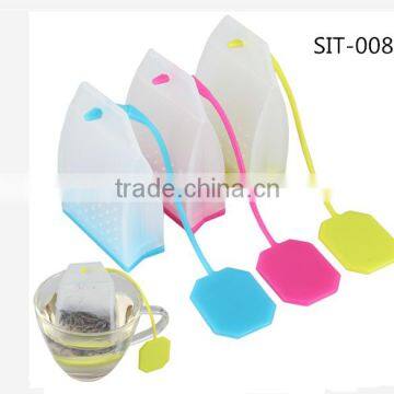 Hot Sale Food Grade FDA and LFGB Cute Handbags Shape Silicone Tea Infusers