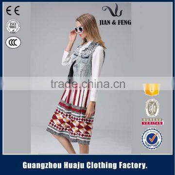 2016 Fashion Detachable Hood Child Denim Vest Kids Jean Vest Waistcoats for Girls photo-5