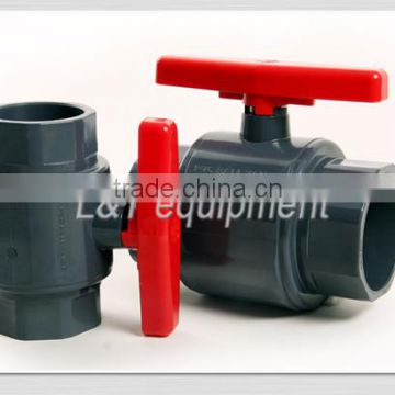 Manufacturer 100% Test No Leak 0-27 Degree Ball Valve PVC