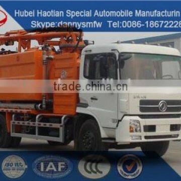 Dongfeng high presure sewage suction cleaning truck fecal tank truck