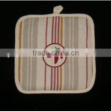 cotton pot holders with a loop