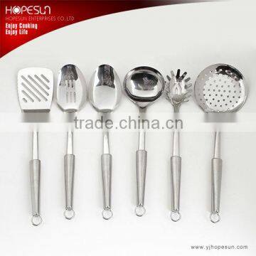 High grade cooking tools 6pcs set best stainless steel kitchen ware