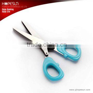 5 blades stainless steel scissors