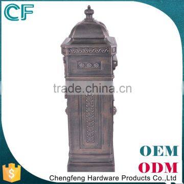 The Most Popular Style In Europe Crown Decorative Wrought Aluminiun Unique Mailbox Posts From China photo-6