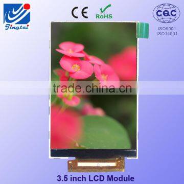 3.5 inch flexible transparent lcd display with 320*480 resolution cpu interface
