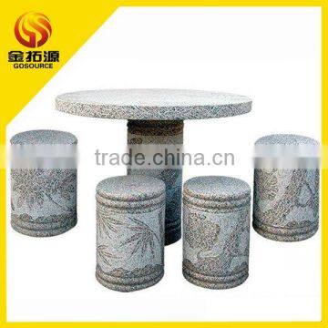 outdoor garden granite table and chair