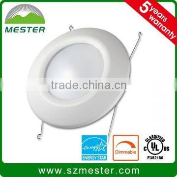 800LM CRI80 4/5/6" Energy Star cUL UL 13Watt 5000K LED Disk light energy star