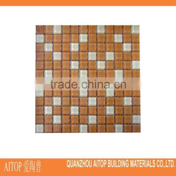 New product glass mosaic bathroom floor/wall decorative tiles 300x300mm